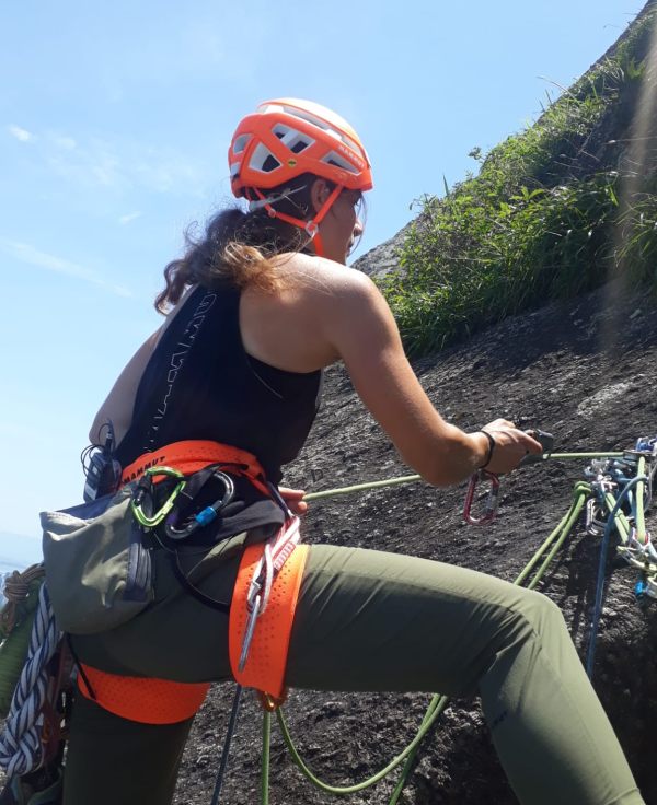 Mirjam Limmer Stahlseil Klettern Zuckerhut Rio