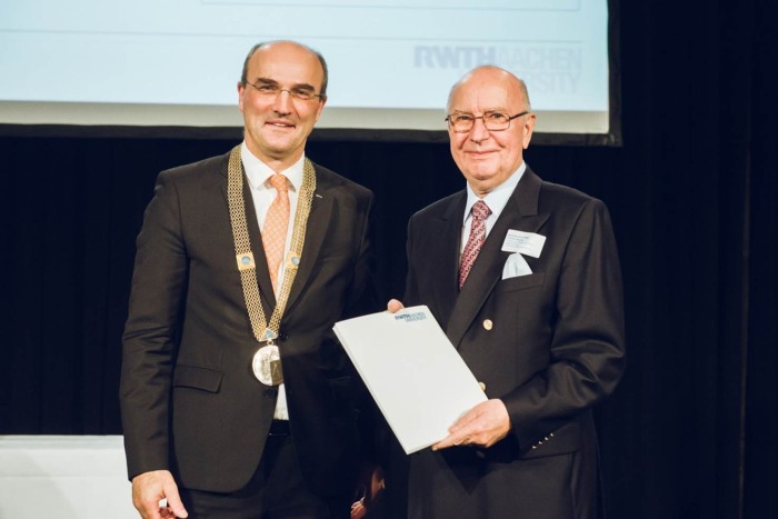 rwth aachen bildungsfonds rektor ulrich rüdiger mit jochen keyser