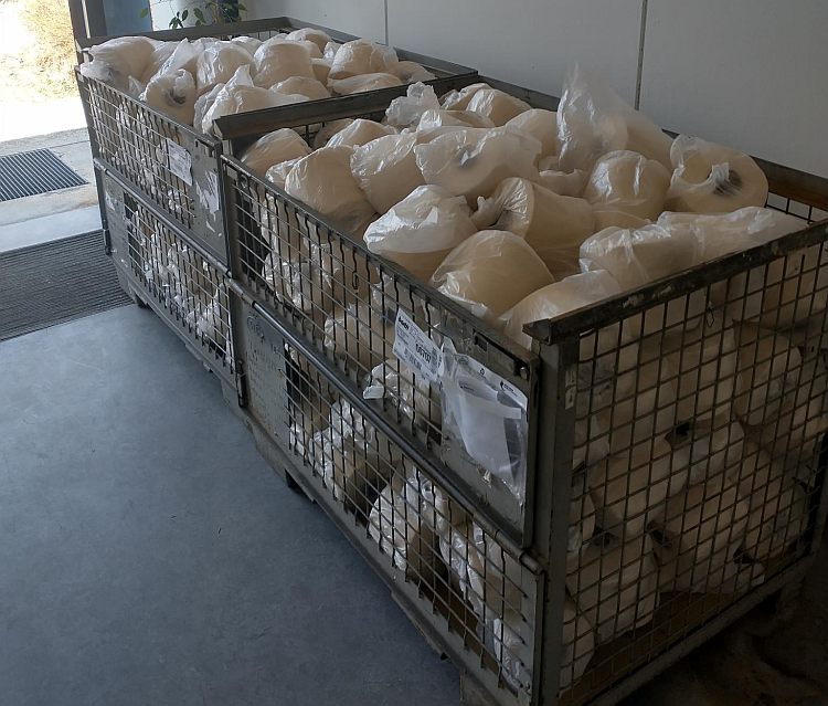 Spende 750 kg Baumwolle Garn von BAFATEX für Ukraine